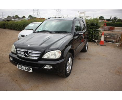 Mercedes ML270CDI, Special Edition, 2.7L Diesel Auto, Registration BF05 KNP, Date of First Registration 01/03/2005, 187,110 m