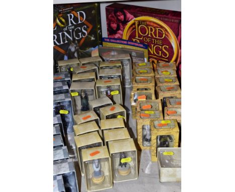 A QUANTITY OF BOXED EAGLEMOSS LORD OF THE RINGS FIGURES AND CHESS FIGURINES, boxed Parker Lord of the Rings &amp; Lord of the