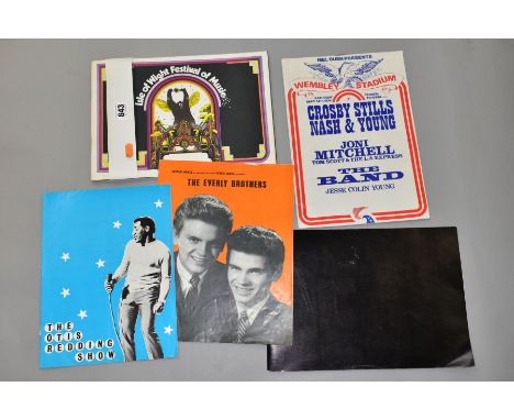 TOUR PROGRAMMES, a collection of five Tour Programmes from the 1960's &amp; 1970's comprising the 2nd ISLE OF WIGHT FESTIVAL 