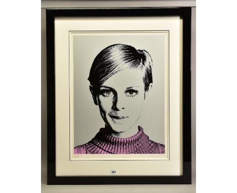 NUALA MULLIGAN (BRITISH CONTEMPORARY) 'COVER GIRL', an artist proof print of 1960's icon 'Twiggy' 5/20, signed to lower margi