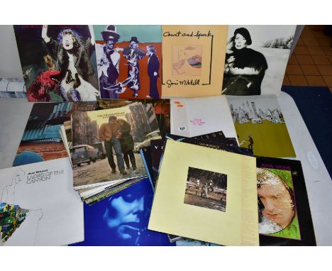 A COLLECTION OF THIRTY ONE LP'S OF FOLK MUSIC including Van Morrison, Joni Mitchell, Bob Dylan and Rare Bird (full list avail