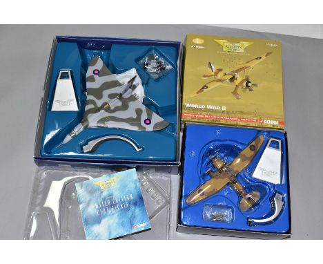 TWO BOXED CORGI TOYS AVIATION ARCHIVE MODELS, Westland Lysander MKI, No AA36802, complete with limited edition certificate No