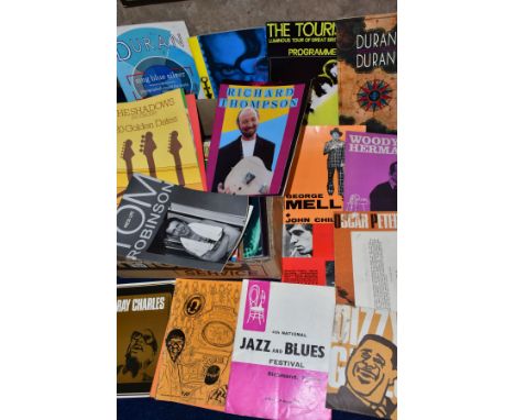 POP AND ROCK MUSIC TOUR PROGRAMMES, a collection of approximately sixty tour programmes from an eclectic range of artists, in