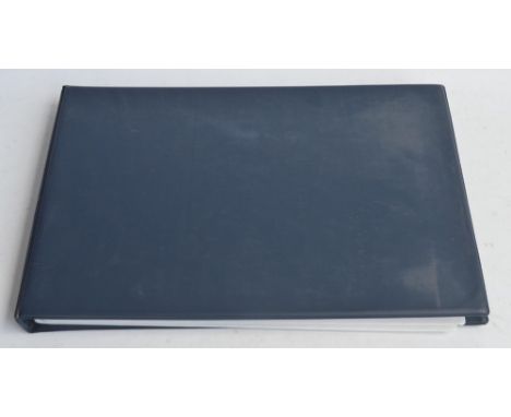 A3 sized ring binder containing 55 mostly Royal Air Force aircraft profiles including 54 from Squadron Prints (12 signed) to 