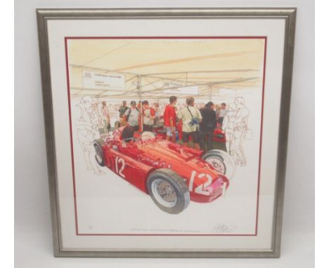 Peter Hutton (British Contemporary); 'Lancia D50 Continuation Series At Goodwood FoS' ltd.ed colour print, signed, numbered 4