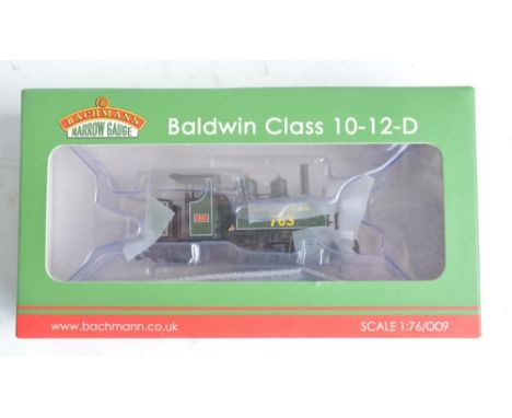 Boxed Bachmann 391-032 narrow gauge Next 18 DCC ready Baldwin class 10-12-D E763 'Sid' in Southern lined green livery, model 
