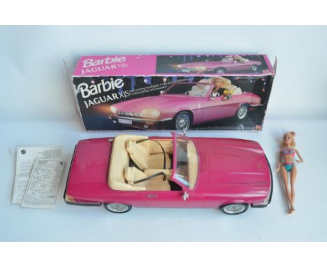 Boxed Barbie Jaguar XJS model car from Mattel (car in excellent slightly dusty/dirty little used condition complete with work