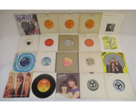 Mixed collection of 45 and 33 RPM records to inc. Abba, Alison Moyet, Bee Gees, Blondie, Billy Ocean, Brotherhood of Man, Che