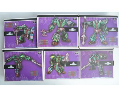 TFC Toys Poseidon set of 6 Transformer type figure sets P-001 to P-006 inclusive, models inspected and appear in at least goo
