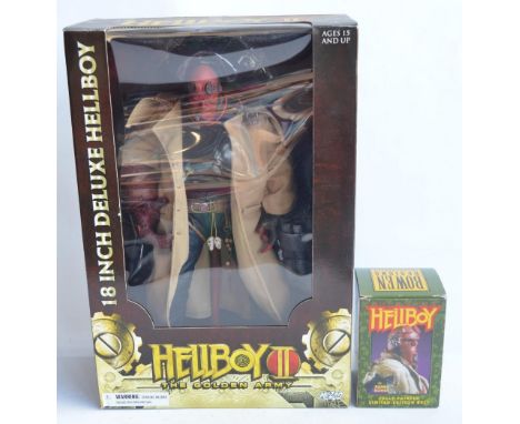 Mezco Hellboy II 18" deluxe figure model (box contents appear mint/never removed from packaging though box has been opened, b