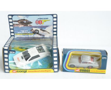 Vintage boxed Corgi 270 James Bond Aston Martin DB5 (1973 production, model in good working condition with ejectable figure, 