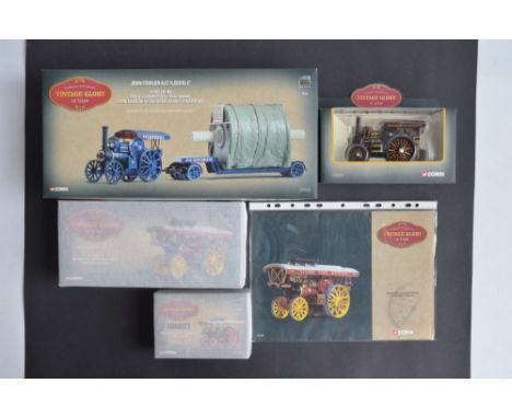 Collection of four as new 1/50 scale diecast 'Vintage Glory Of Steam' range of showman's tractors and road locomotives from C