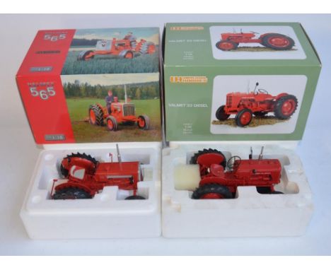 Two boxed 1/16 Valmet tractor models in mint condition from Universal Hobbies to include a Valmet 33 Diesel (secured in packa