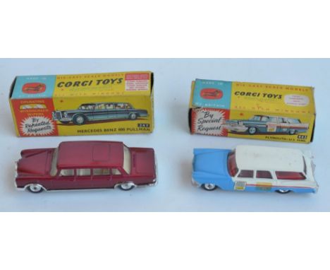 Two vintage boxed Corgi diecast vehicle models to include 247 Mercedes-Benz 600 Pullman (model in excellent little used condi