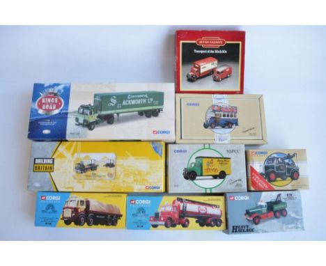 Collection of 1/50 scale limited edition diecast truck, bus and commercial vehicle models from Corgi to include 55603 Cadzow 