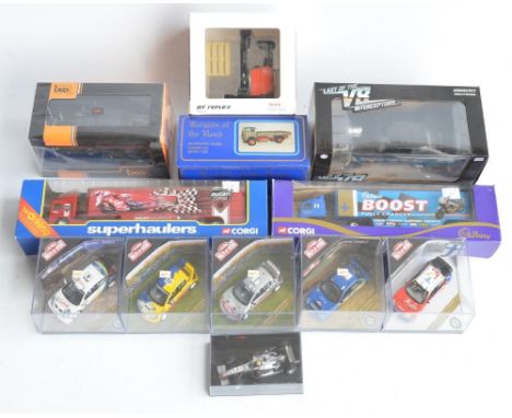 Collection of diecast model vehicles to include 5x 1/43 scale limited edition Rally cars by Vitesse (models in mostly near mi