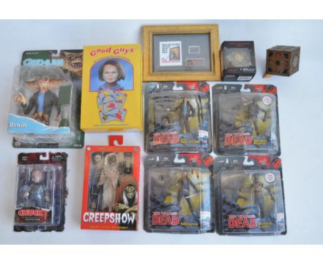 Collection of horror film and television series action figure models to include 4x McFarlane Toys comic book series one  The 