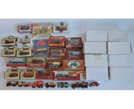 Collection of diecast model vehicles from Matchbox, Lledo, EFE, Oxford Diecast and Lesney, mostly boxed, also included a box 