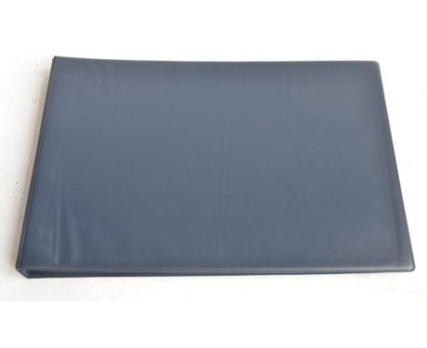 A3 sized ring binder containing 38 Royal Air Force and Royal Navy aircraft prints (3 signed) including 36 by Squadron Prints 
