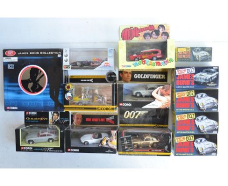 Collection of mostly James Bond themed diecast model vehicles from Corgi to include limited edition CC04307 Corgi &amp; Bond 