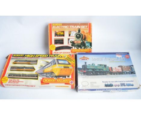 Collection of incomplete/added to OO gauge railway model sets to include Bachmann Local Freight Set (set loose in box, possib