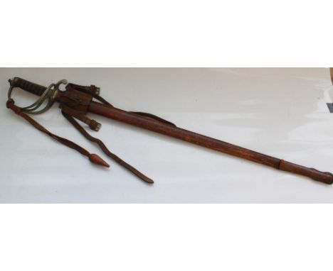 George V 1897 pattern Infantry Officer sword, missing original scabbard. With King's cypher to blade and hilt and Wilkinson S