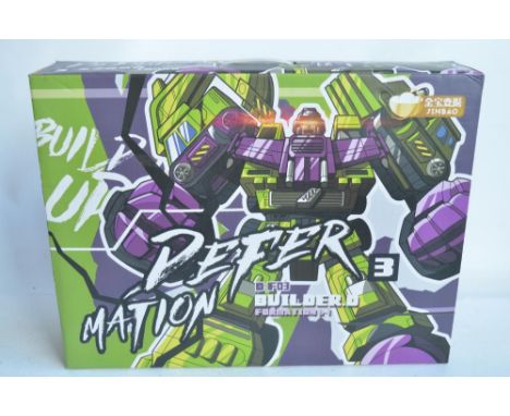 Jinbao Defermation 3 D.F03-B Builder D Formation 6-1 oversized Transformer model, box opened, inner box appears factory seale
