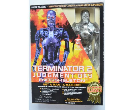 Toy Island Super Classics Collector Series 15" Terminator 2 Judgement Day Endoskeleton action figure (stock no 50104) with li