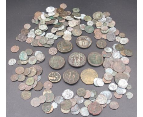 Assorted collection of Ancient coins, predominantly Roman, to inc. sestertius 