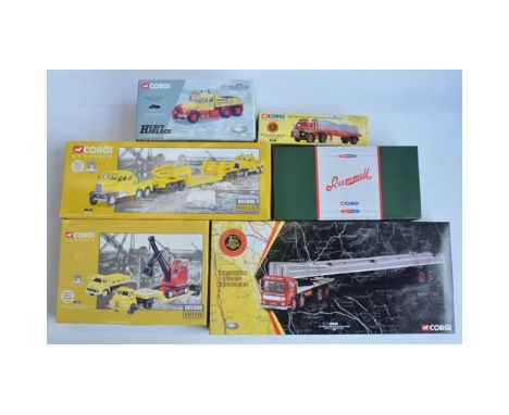 Six limited edition 1/50 scale diecast commercial vehicle models from Corgi to include CC10302 BRS AEC Ergo with girder load 