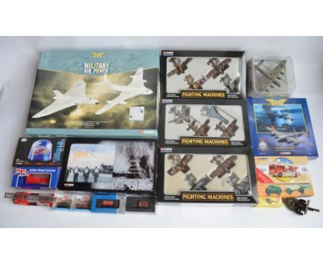 Mixed lot to include limited edition 1/144 scale Corgi Aviation Archive AA99134 Avro Vulcan and HP Victor set in anti flash w