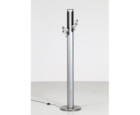 ITALIAN MANUFACTURE Coat hanger. Metal and plexiglass. Cm 40,00 x 180,00 x 40,00. Coat hanger with integrated light in lacque