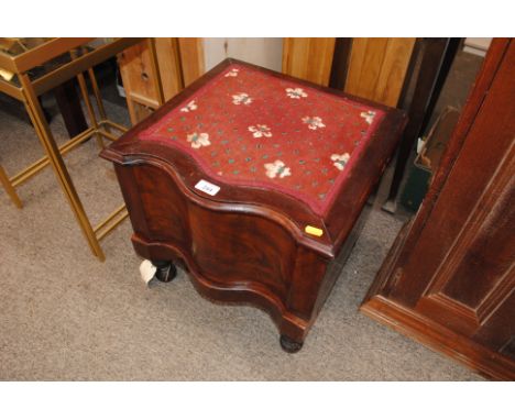 A 19th Century mahogany step commode 