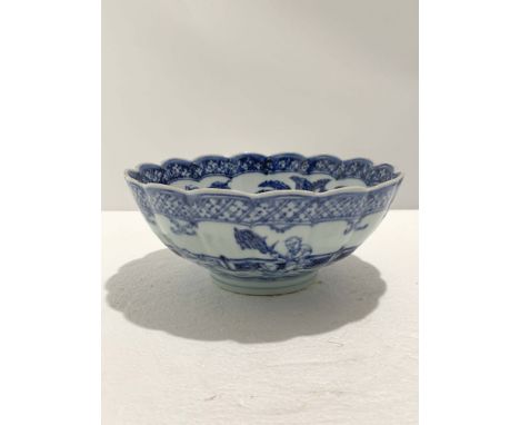 A Chinese Blue and White Bowl, Xuande Mark, D. 19.2 cm, H. 8.3 cm Provenance: Estate of the Lam's family from Hong Kong THIS 