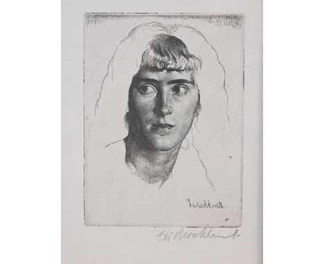 Gerald Leslie Brockhurst (British, 1890 - 1978) 'Phemie' (Marguerite) - 1924 Etching. Pencil signed lower right. Sight Size: 
