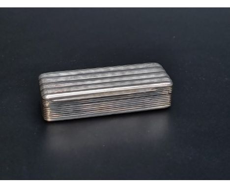 A George IV silver rectangular snuff box,&nbsp;by Edward Smith, Birmingham 1829, 7cm, 53g. 