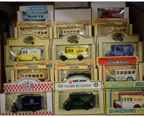 Die-Cast Vehicles - a quantity of Lledo advertising and promotional models including Birmingham Police Horses, Derbyshire Amb