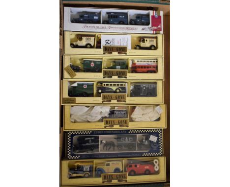 Die-Cast Vehicles - Lledo advertising and promotional boxed sets including Essex Constabulary, Abbey Light Railway, Lancaster