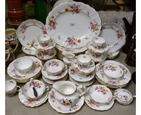 Ceramics - Royal Crown Derby Posies part eight place setting dinner service, to include dinner plates, side plates, tea plate