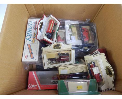 Matchbox Models of Yesteryear and Days Gone By die cast vehicles, including an exclusive first edition model van, Jaguar XK12