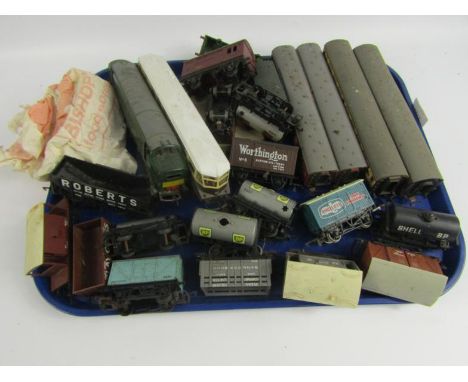 Various OO-gauge carriages and rolling stock, mainly Hornby, to include 26132 dining car, another similar, Shell BP tanker, a