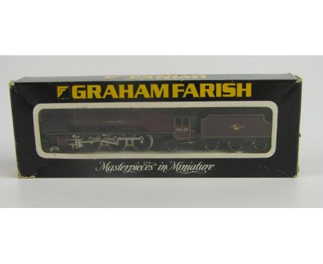 A Graham Farish miniature model of The Duchess of Hamilton, Duchess Class, British Rail red livery, n gauge, No 1816, boxed.