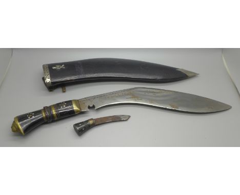 A kukri with scabbard 