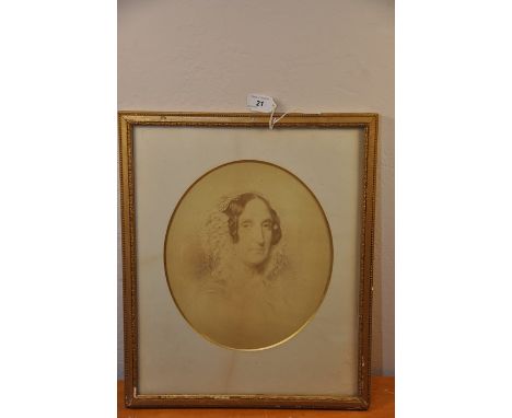 Portrait in oval mount 11" X 9 1/2" Catherine Kilgish