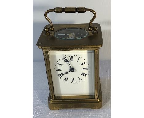 Brass cased carriage clock circa 1900.