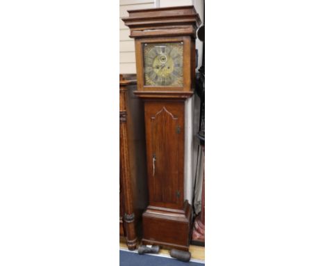 A George III oak 30-hour longcase clock marked Spinney, Blandford