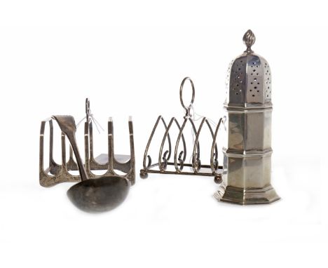 TWO LATE 19TH/EARLY 20TH CENTURY SILVER TOASTRACKSone maker CDFS, Birmingham 1891, the other maker Barker Brothers Ltd., Birm