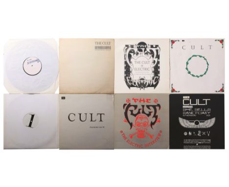 THE CULT TEST PRESSINGS AND PROMOS. To include 12" test pressing for She Sells Sanctuary (BEG135T), Love Removal Machine UK 1