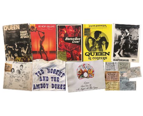 THE FORMATIVE YEARS - QUEEN, THE WHO &amp; OTHERS. Collection of items owned by Billy Duffy comprising of memorabilia relatin