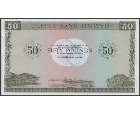 Ulster Bank Limited, complete proof for £50, ND (1 October 1982), no serial number or signature, printed on watermark paper, 